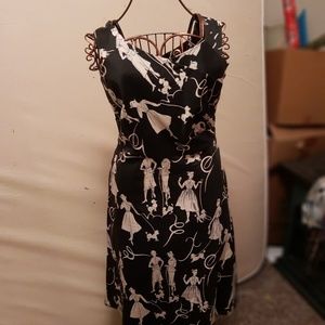 Vintage print sun dress